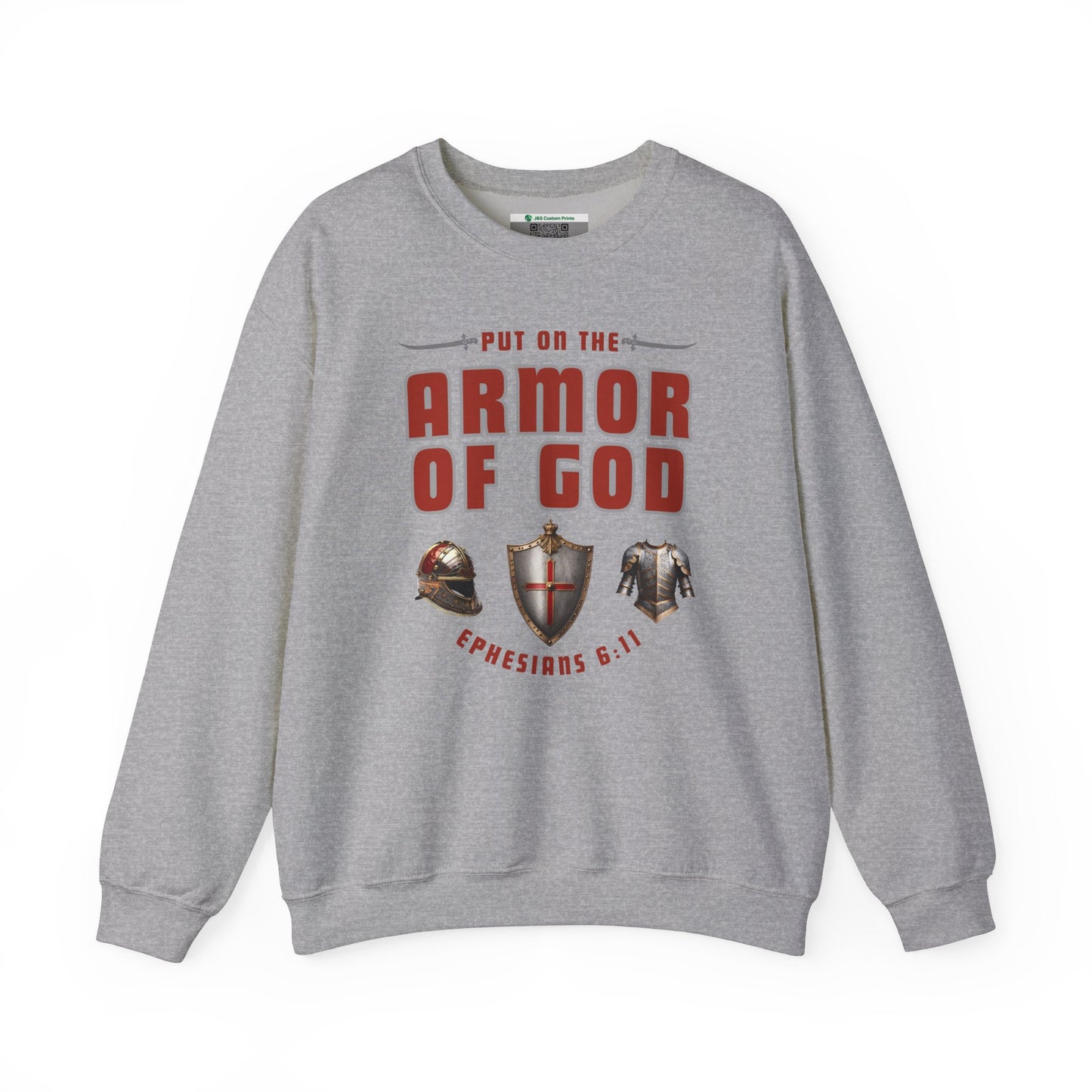 Armor Of God (Adult Unisex Crewneck Sweatshirt)