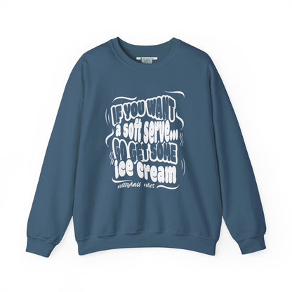 Volleyball Soft Serve (Adult Unisex Crewneck Sweatshirt)