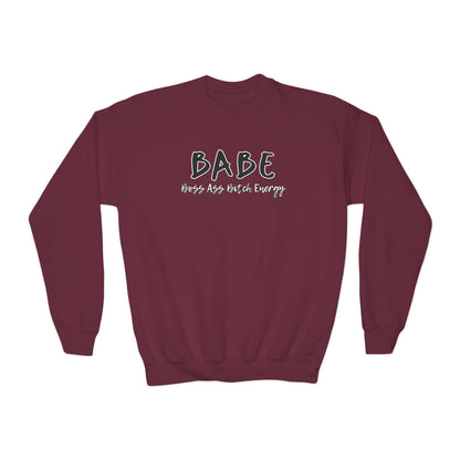 BABE (Youth Unisex Crewneck Sweatshirt)