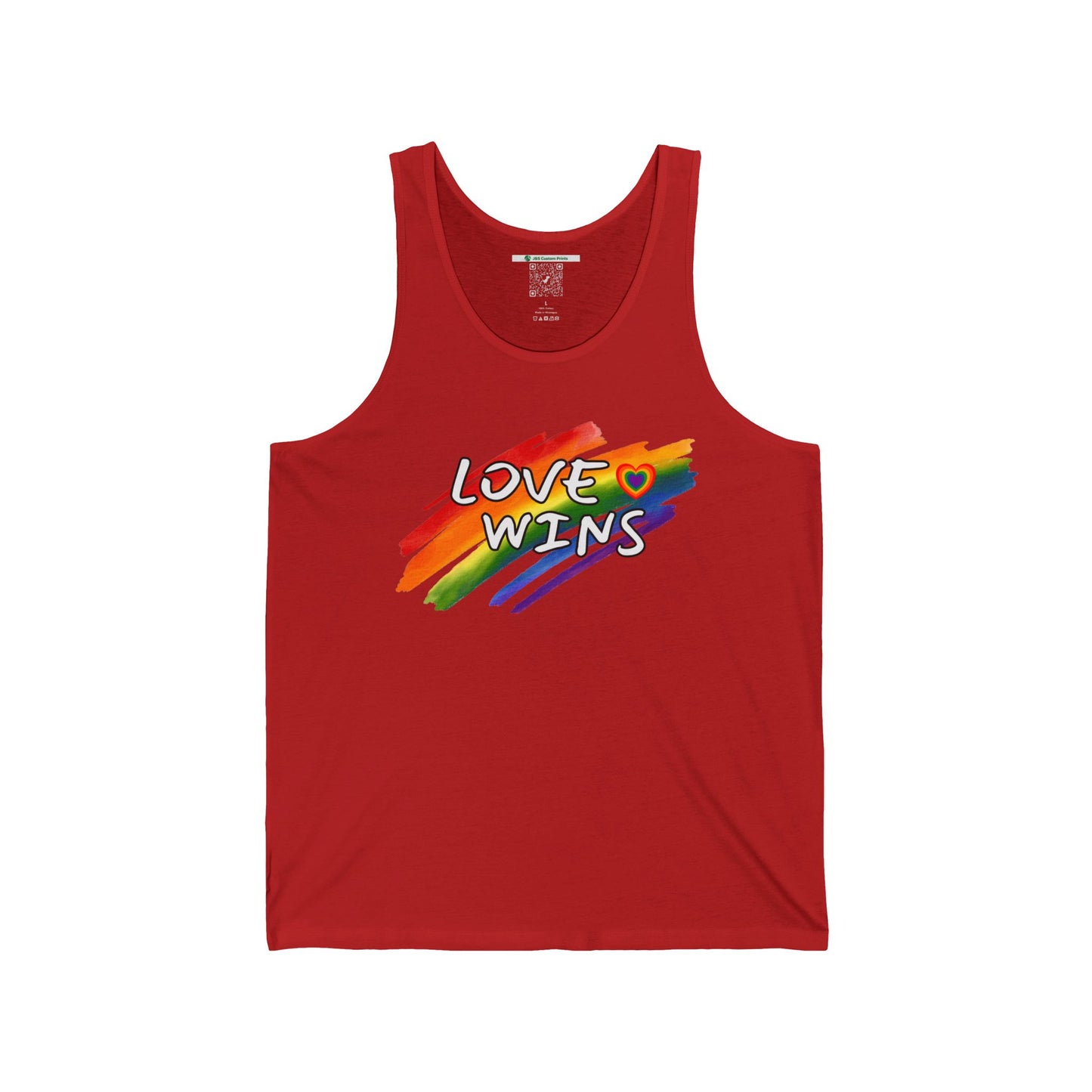 LGBTQ+ "Love Wins" (Adult Unisex Tank Top)