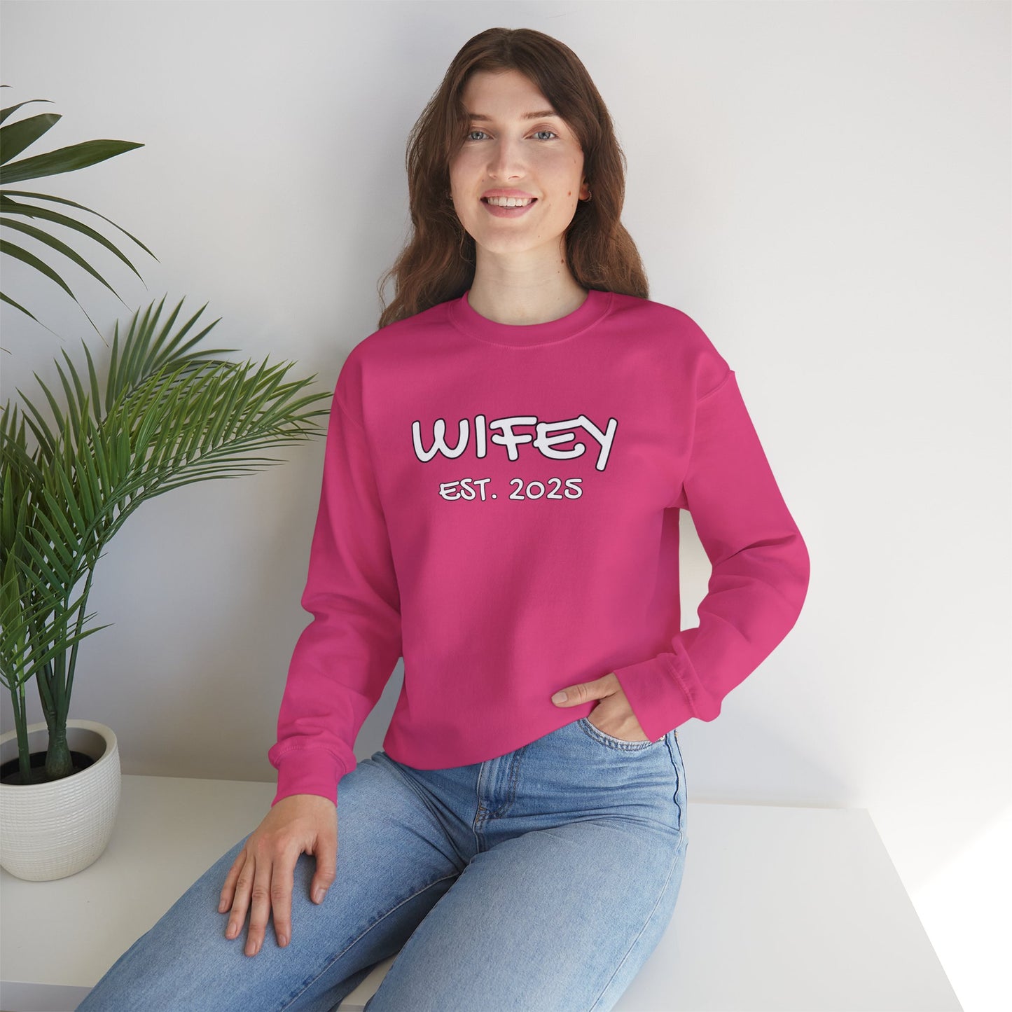 Matching Marriage Set -- "Wifey" (Adult Unisex Crewneck Sweatshirt)