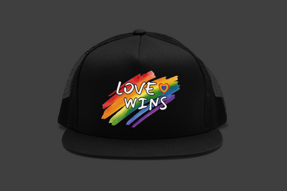 LGBTQ+ "Love Wins" (DTF Printed Hat)
