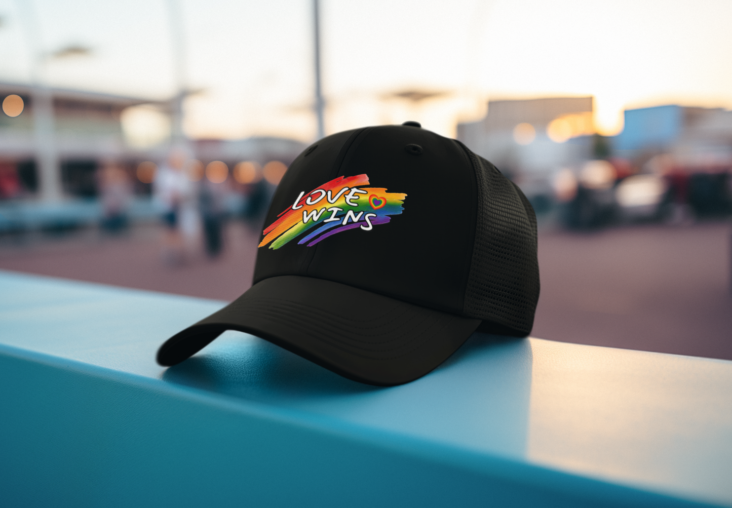 LGBTQ+ "Love Wins" (DTF Printed Hat)