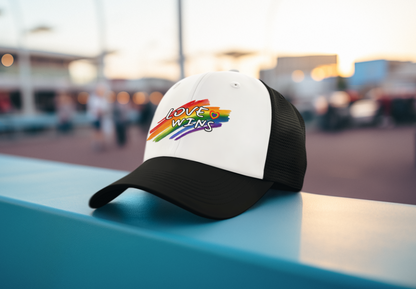 LGBTQ+ "Love Wins" (DTF Printed Hat)