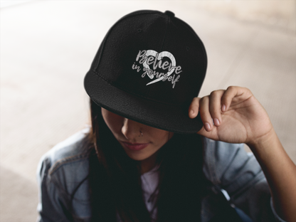 Believe In Yourself -- Gray Font (DTF Printed Hat)