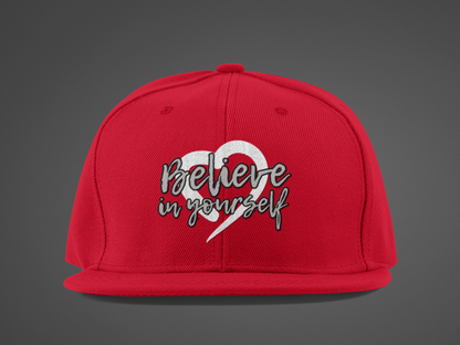 Believe In Yourself -- Gray Font (DTF Printed Hat)