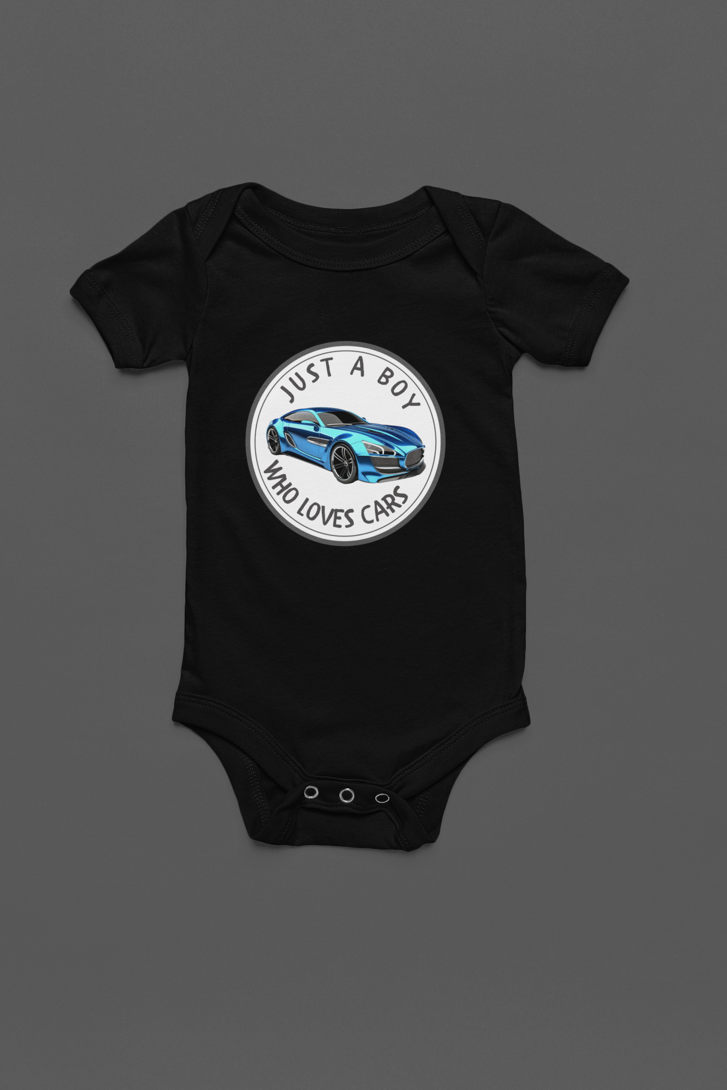 Boy Loves Cars (Blue Car) - J&S Custom Prints