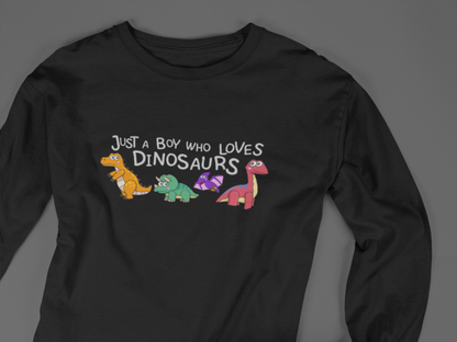 Boy Loves Dinosaurs - J&S Custom Prints