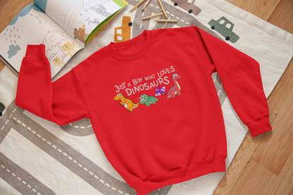 Boy Loves Dinosaurs - J&S Custom Prints