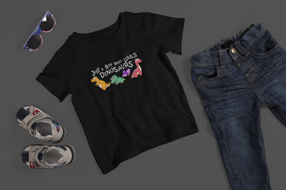 Boy Loves Dinosaurs - J&S Custom Prints