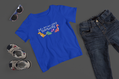 Boy Loves Dinosaurs - J&S Custom Prints