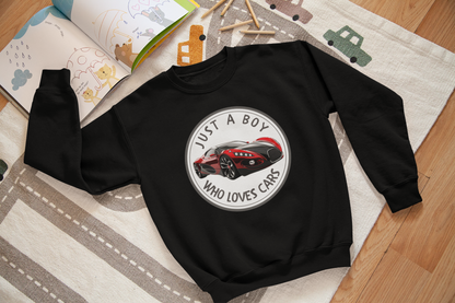Boy Loves Cars (Red Car) - J&S Custom Prints