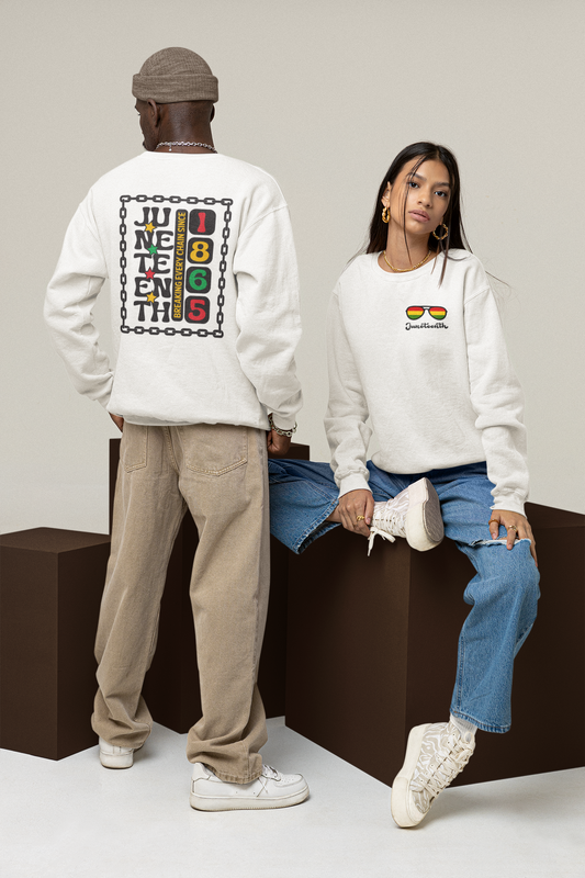 Juneteenth -- Breaking Every Chain (Adult Unisex Crewneck Sweatshirt)