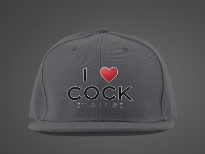 I Love Cocktails -- Simple Font (DTF Printed Hat)