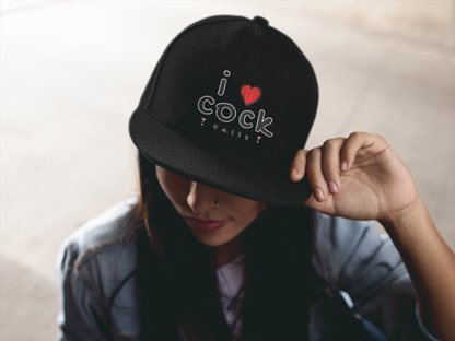 I Love Cocktails -- Simple Font (DTF Printed Hat)