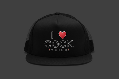 I Love Cocktails -- Simple Font (DTF Printed Hat)