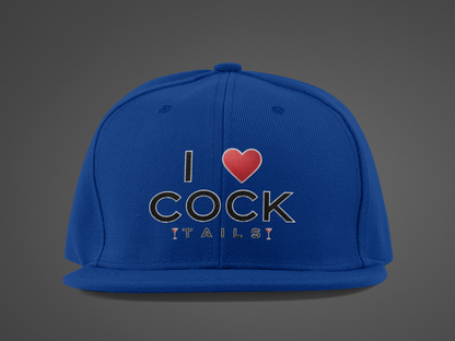 I Love Cocktails -- Simple Font (DTF Printed Hat)