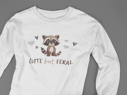 Cute But Feral Raccoon - J&S Custom Prints