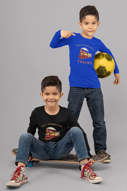 Easily Distracted By Trains - J&S Custom Prints