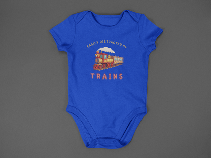 Easily Distracted By Trains - J&S Custom Prints