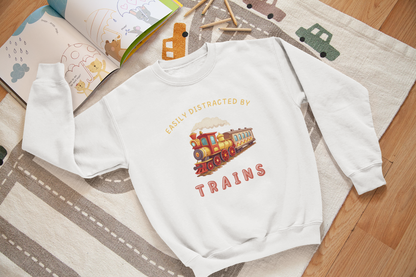 Easily Distracted By Trains - J&S Custom Prints