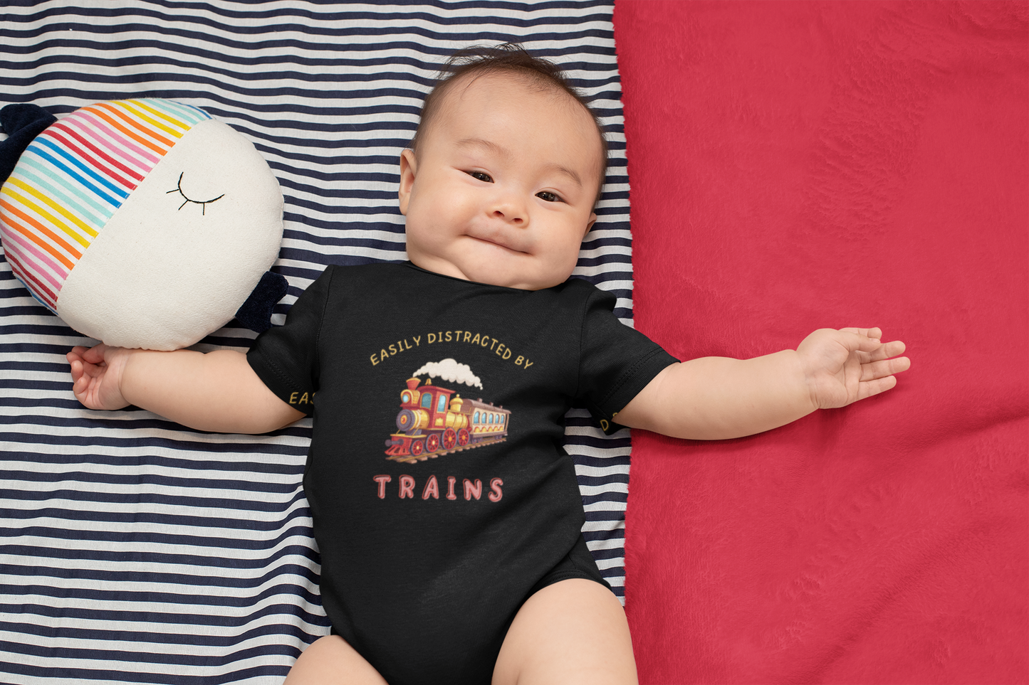 Easily Distracted By Trains - J&S Custom Prints