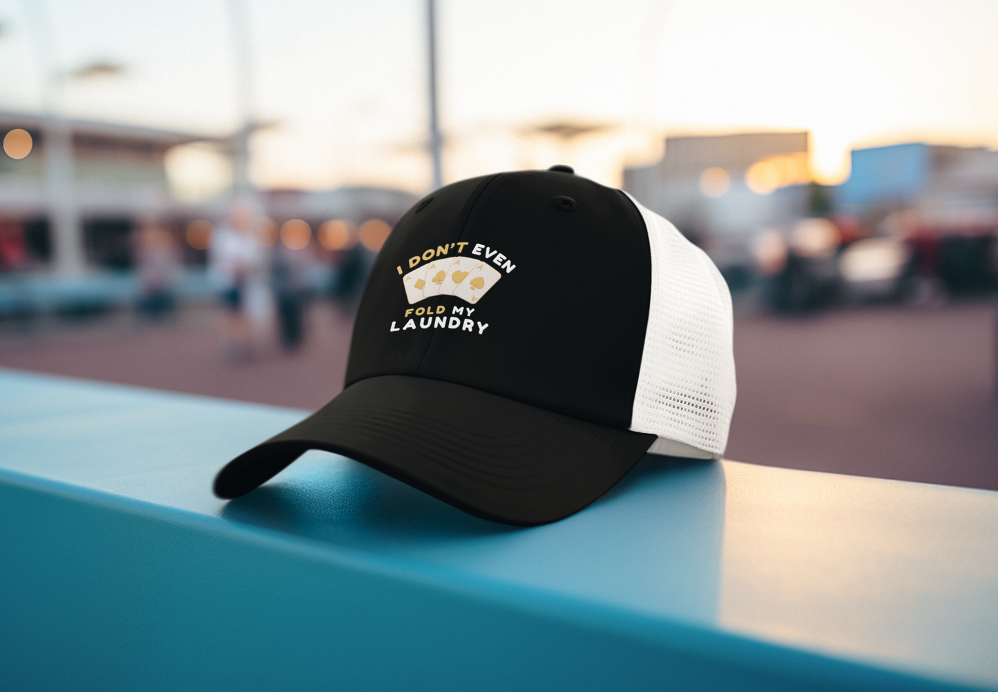 Poker -- I Don't Fold (DTF Printed Hat)