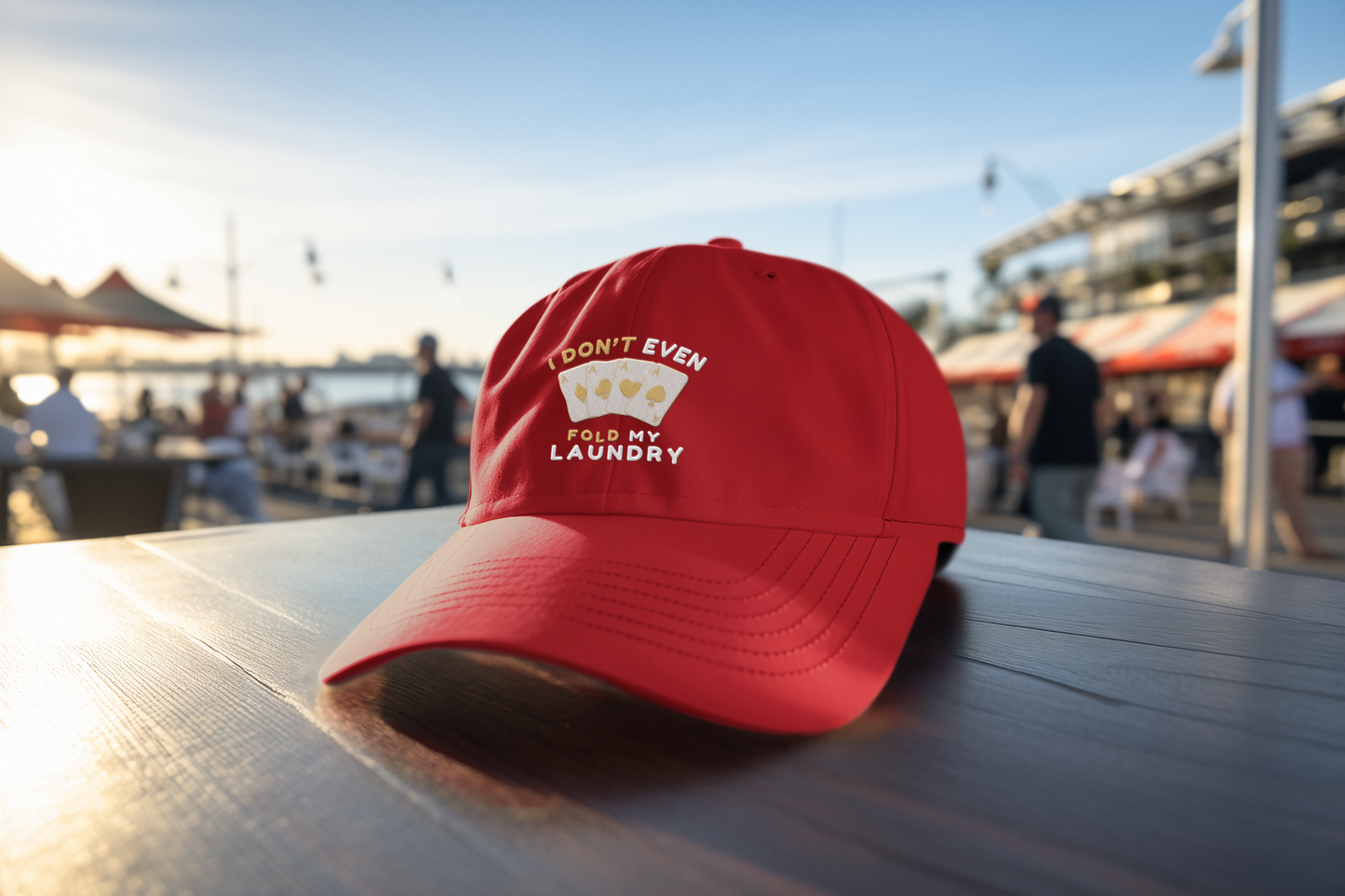 Poker -- I Don't Fold (DTF Printed Hat)