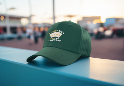 Poker -- I Don't Fold (DTF Printed Hat)