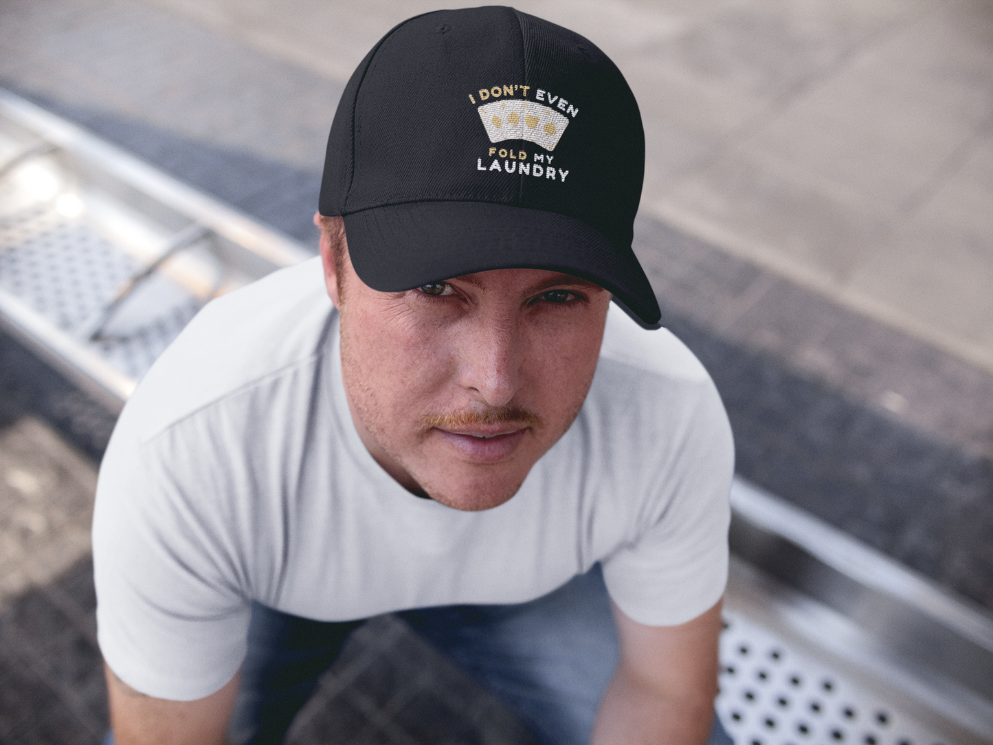 Poker -- I Don't Fold (DTF Printed Hat)