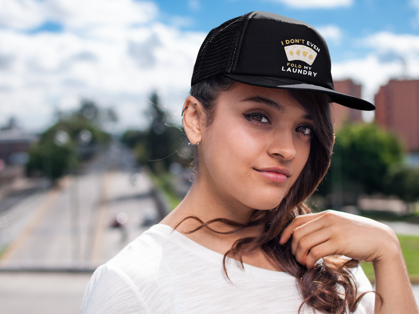 Poker -- I Don't Fold (DTF Printed Hat)