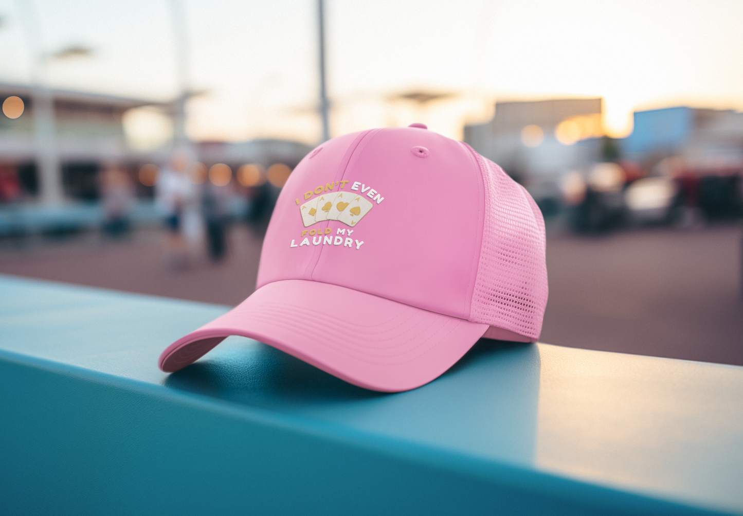 Poker -- I Don't Fold (DTF Printed Hat)