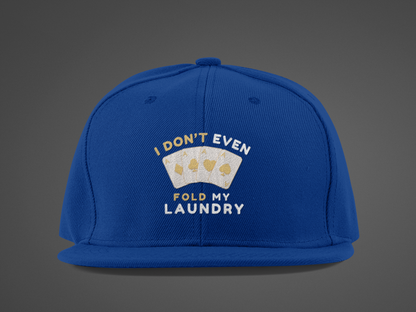 Poker -- I Don't Fold (DTF Printed Hat)