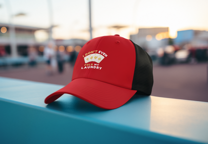 Poker -- I Don't Fold (DTF Printed Hat)