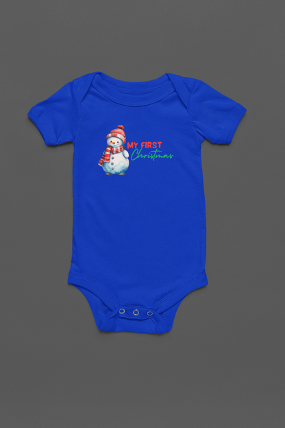 My First Christmas (Snowman Or Reindeer Option) - J&S Custom Prints