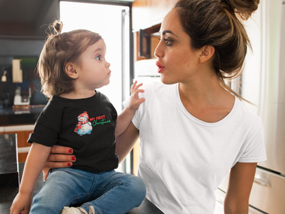 My First Christmas (Snowman Or Reindeer Option) - J&S Custom Prints