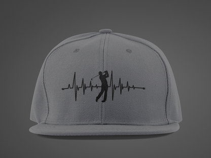 Golf Heartbeat (DTF Printed Hat)