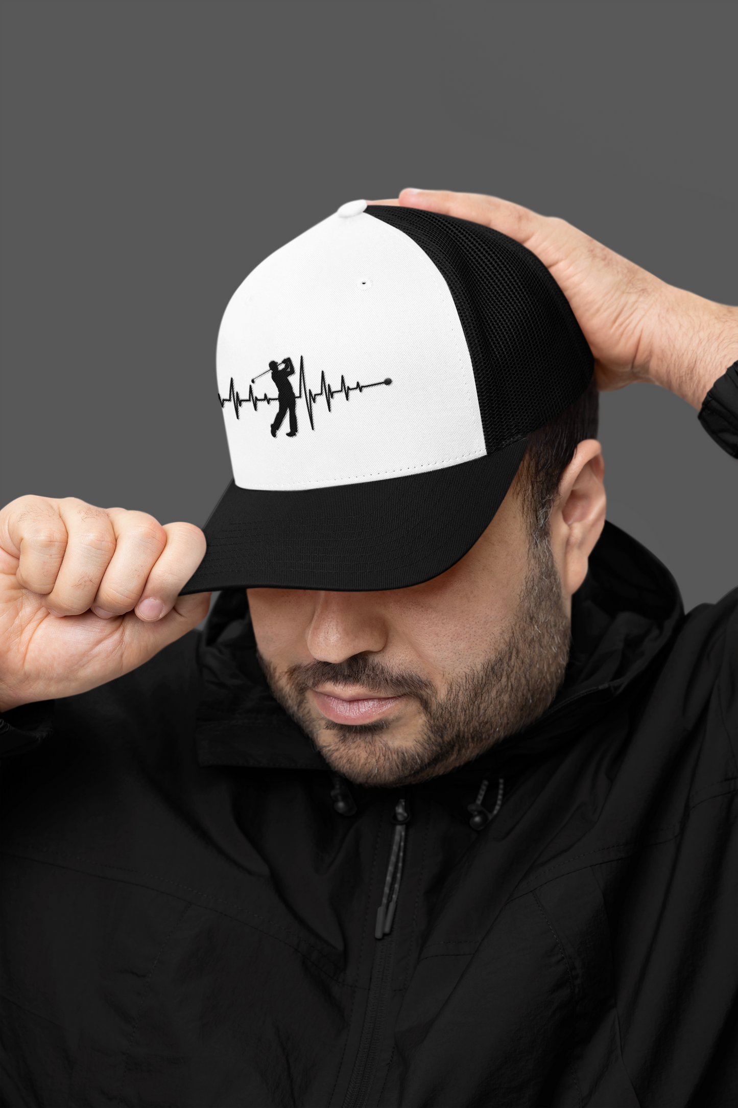 Golf Heartbeat (DTF Printed Hat)