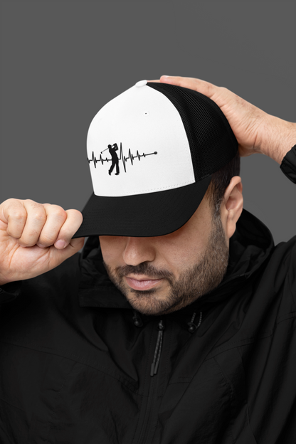 Golf Heartbeat (DTF Printed Hat)