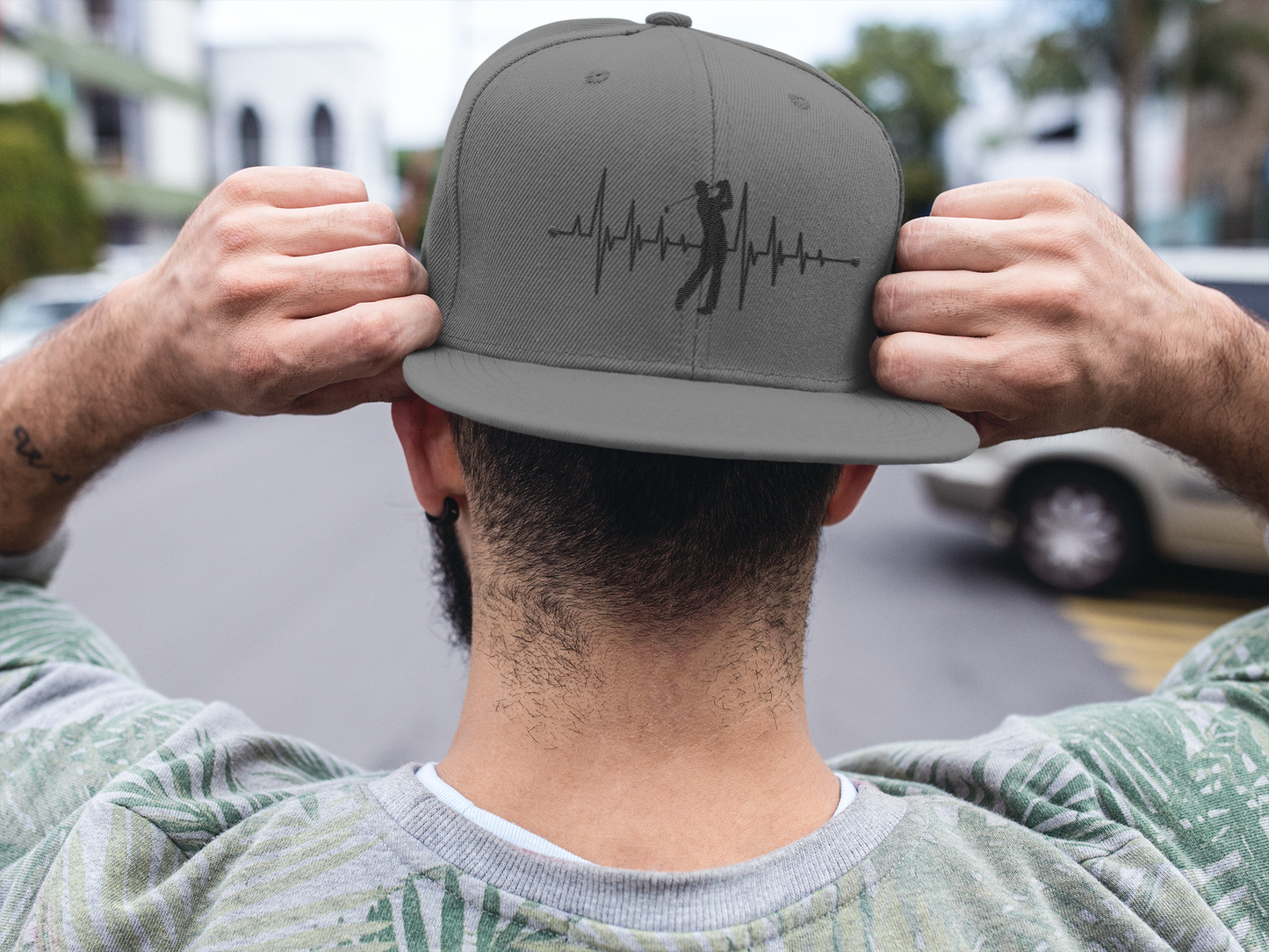 Golf Heartbeat (DTF Printed Hat)