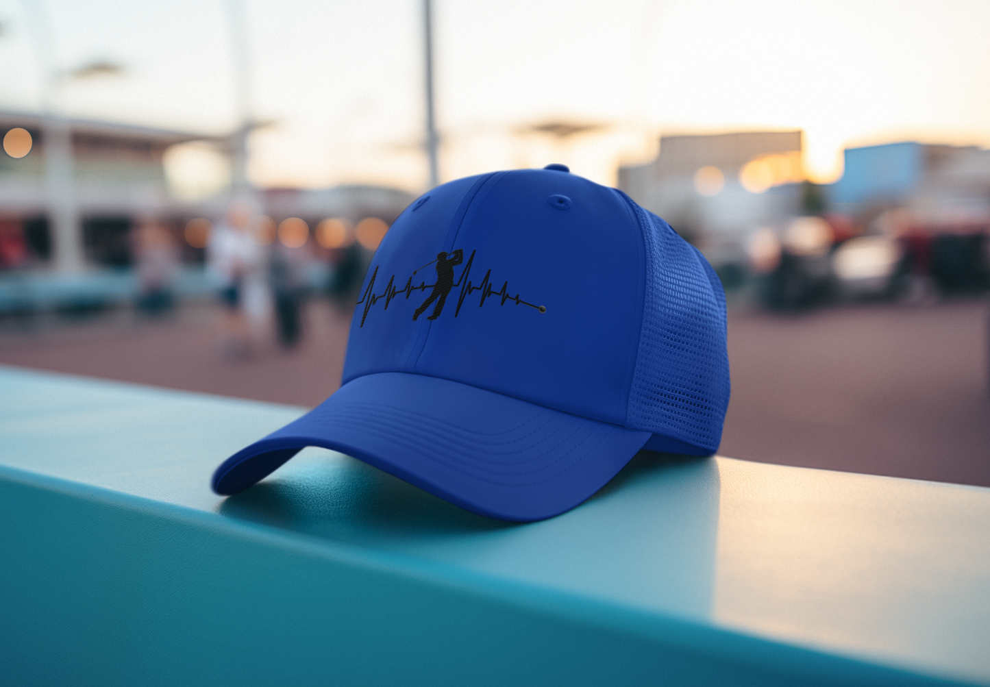 Golf Heartbeat (DTF Printed Hat)