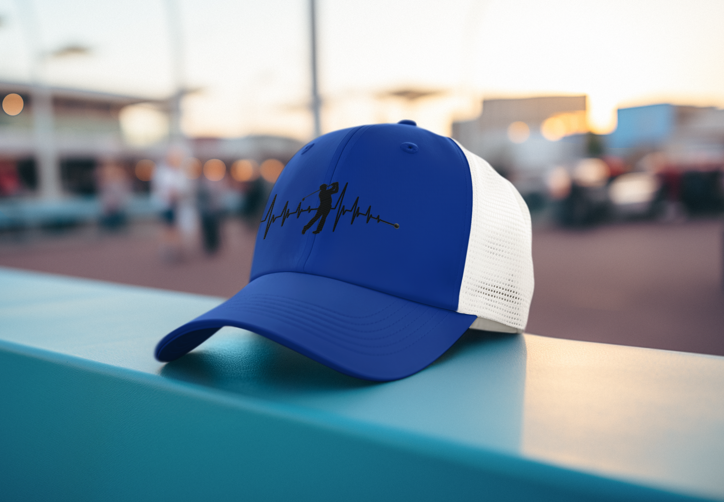 Golf Heartbeat (DTF Printed Hat)