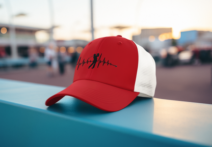 Golf Heartbeat (DTF Printed Hat)