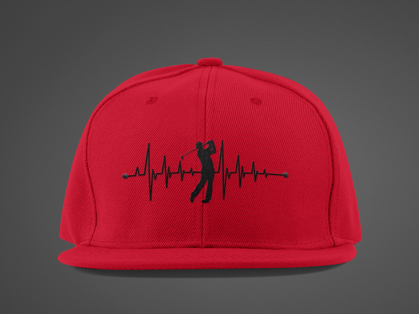 Golf Heartbeat (DTF Printed Hat)