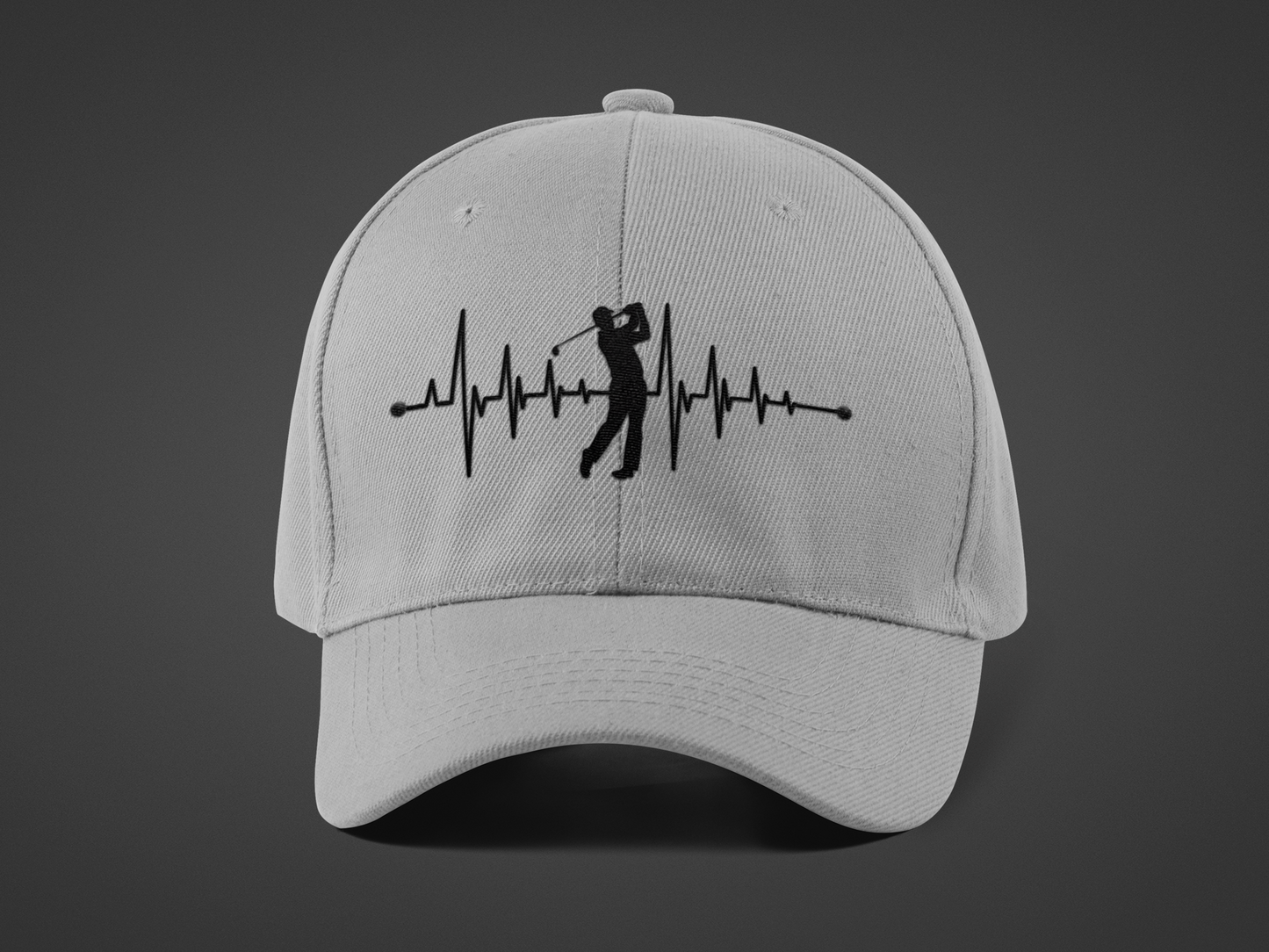 Golf Heartbeat (DTF Printed Hat)