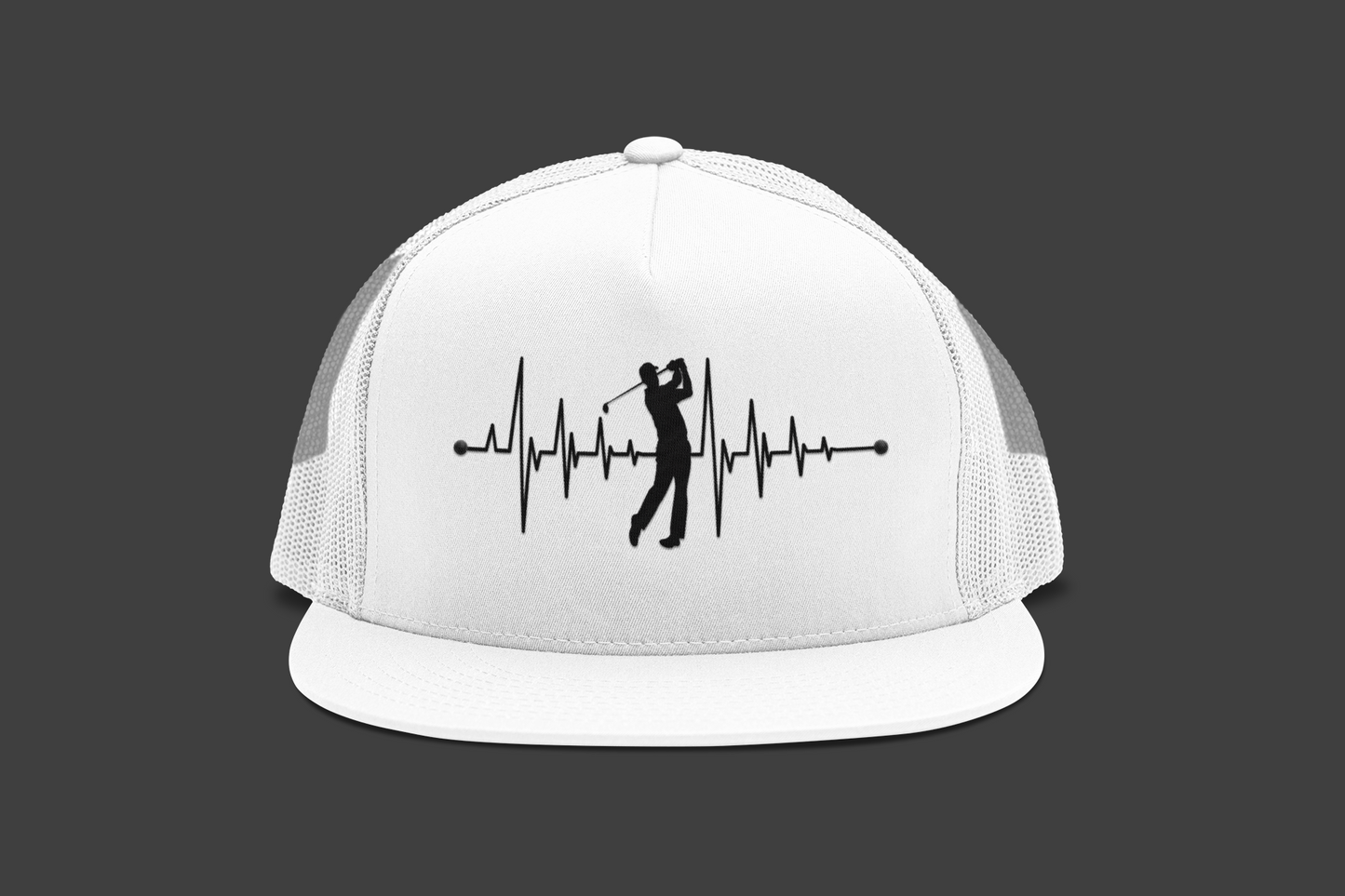 Golf Heartbeat (DTF Printed Hat)