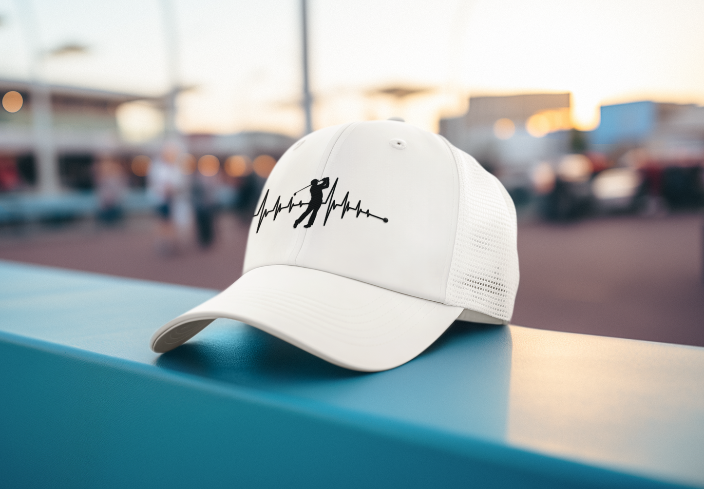 Golf Heartbeat (DTF Printed Hat)