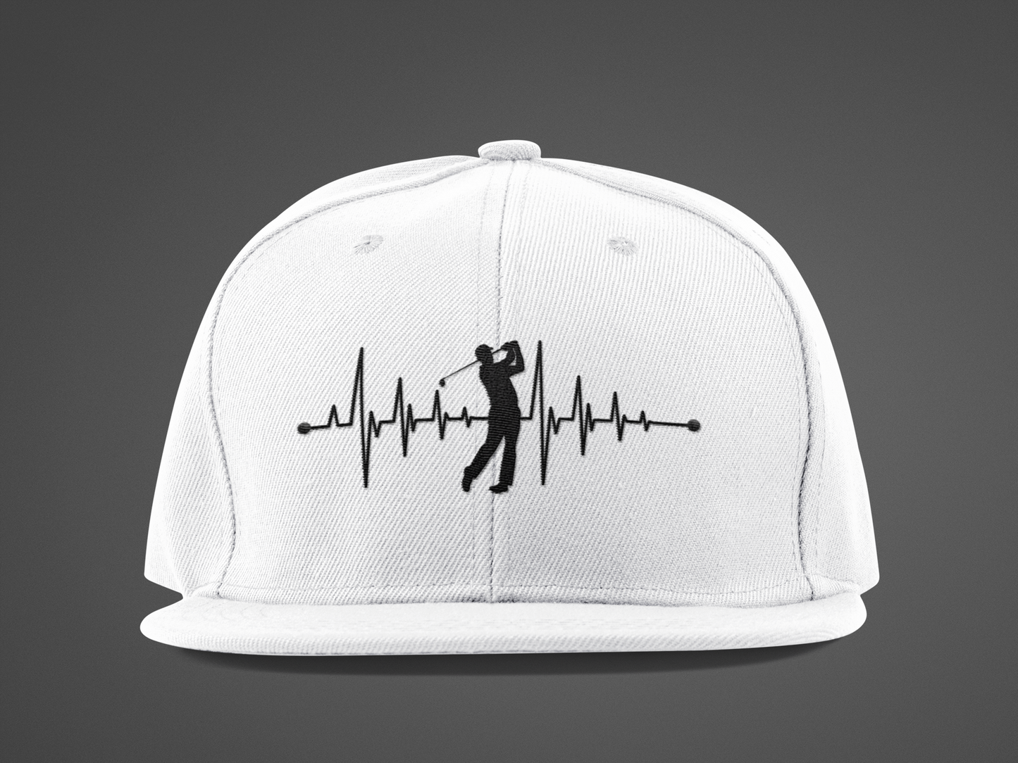 Golf Heartbeat (DTF Printed Hat)