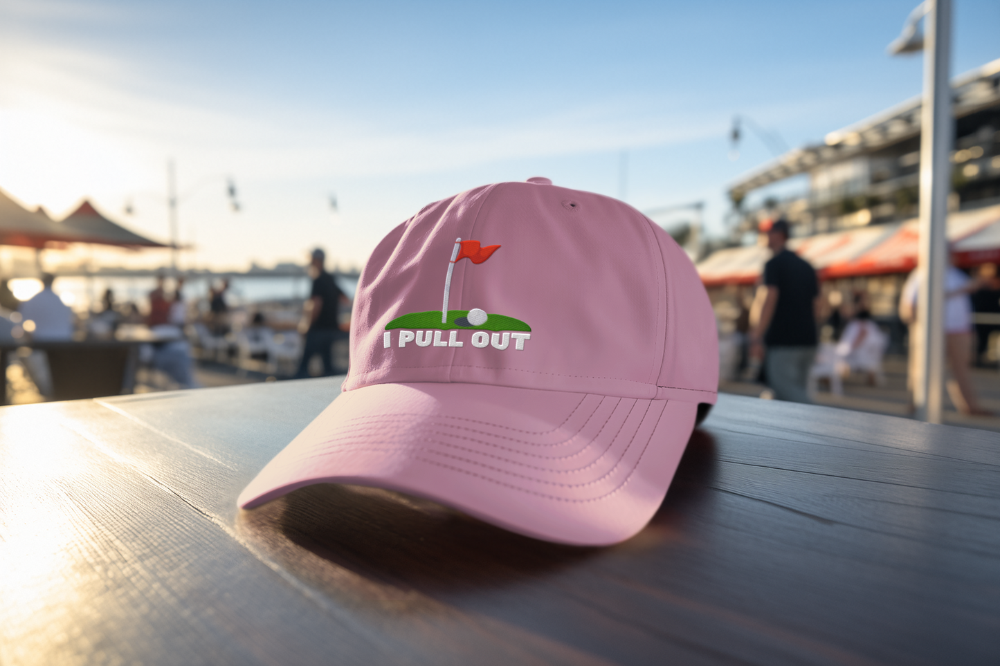 Golf -- "I Pull Out" [With Grass Turf] (DTF Printed Hat)