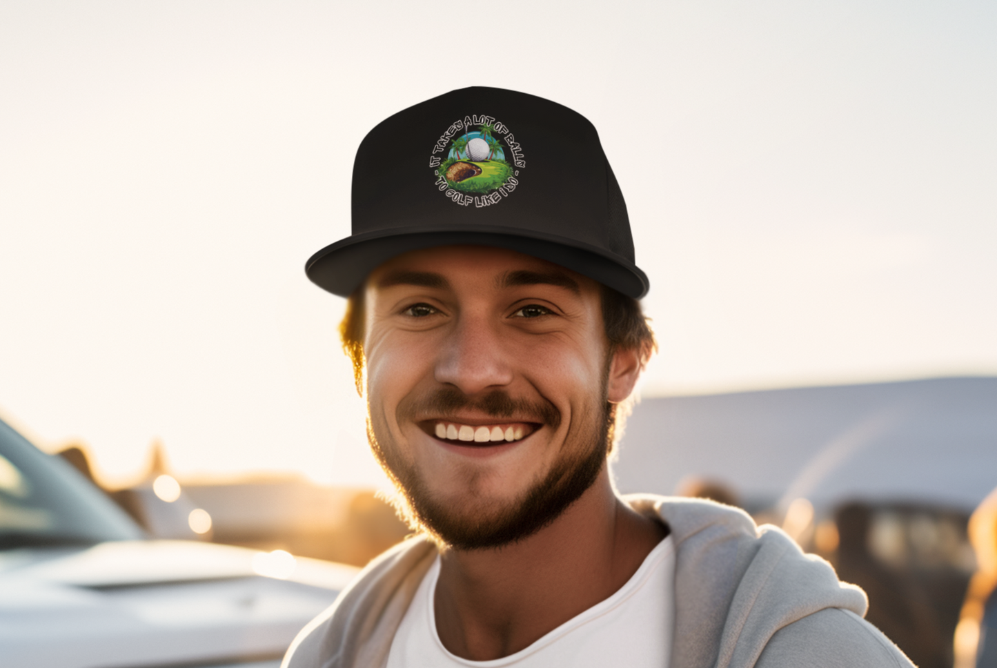 Golf Takes Balls (DTF Printed Hat)